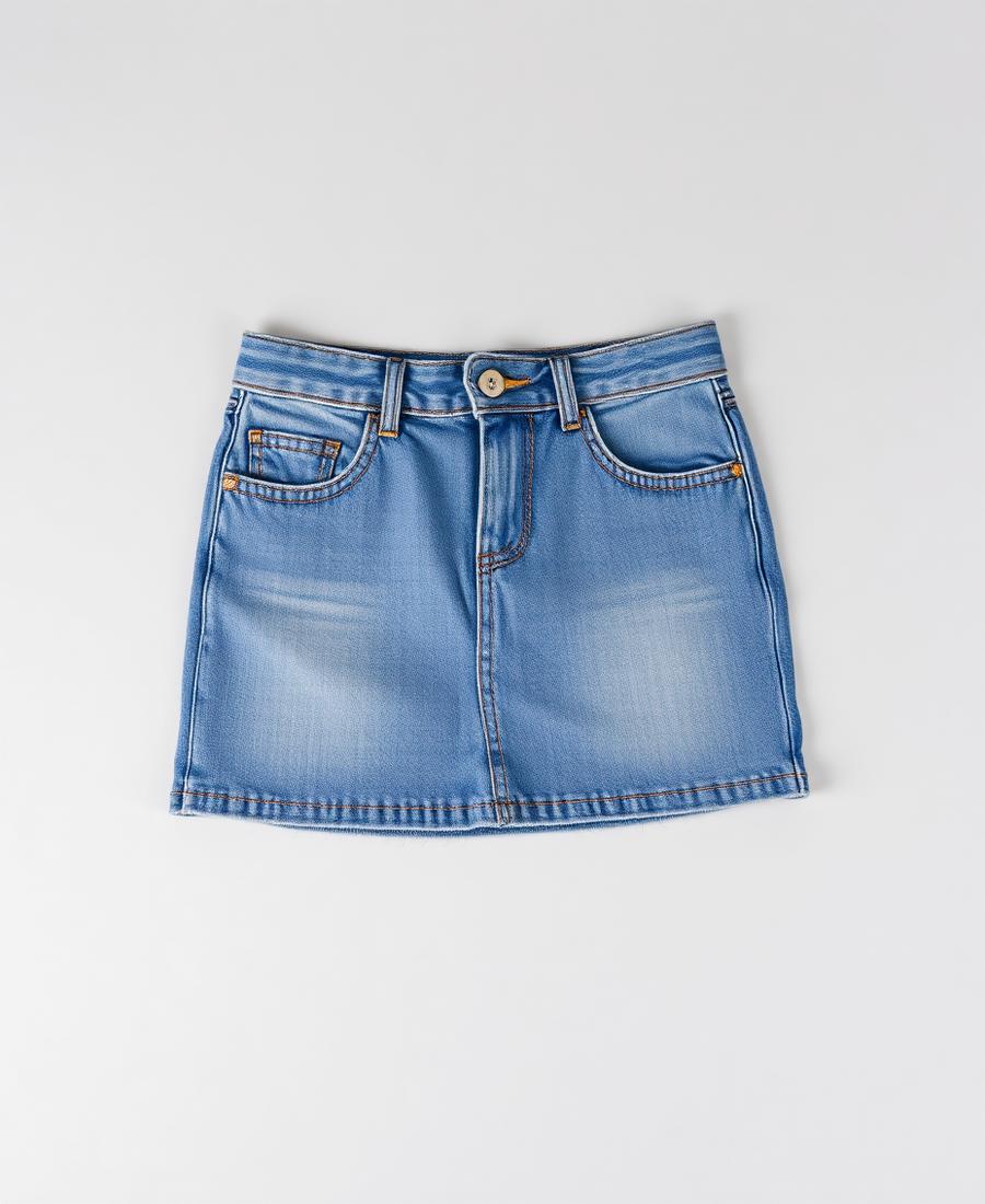 Saia Jeans Mini Média